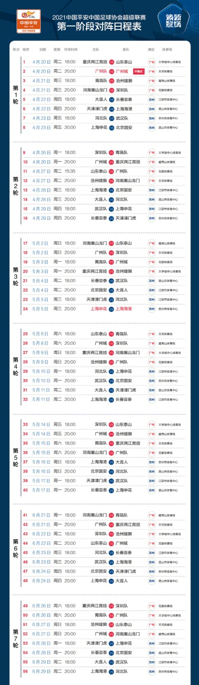 2018中超长春vs恒大 中超联赛2021赛程表长春