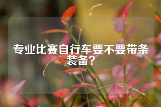 专业比赛自行车要不要带条装备？