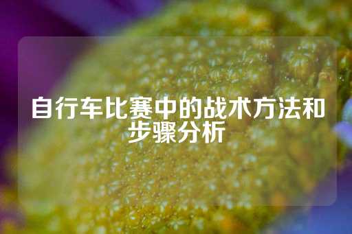 自行车比赛中的战术方法和步骤分析-第1张图片-皇冠信用盘出租